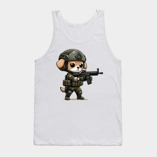 Tactical chihuahua Tank Top